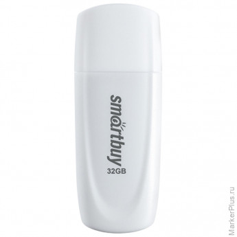 Флеш-диск 32 GB SMARTBUY Scout USB 2.0, белый, SB032GB2SCW