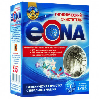 Очиститель для стиральных машин ЭОНА гигиенический 125гр 2шт/уп, комплект 2 шт