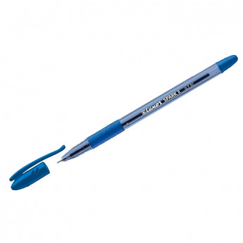 Ручка шариковая Luxor 'Spark II' синяя, 0,7мм, грип, 12 шт/в уп
