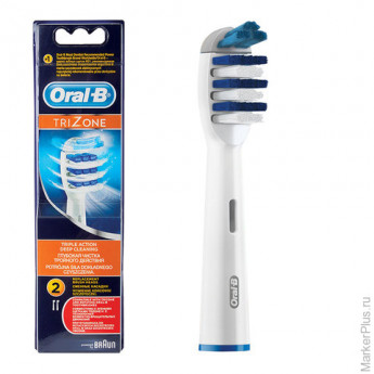 Насадки для электрической зубной щетки ORAL-B (Орал-би) TriZone EB30, комплект 2 шт.
