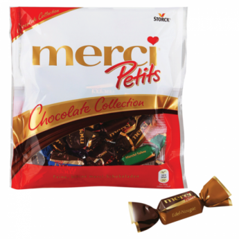 Конфеты шоколадные MERCI (Мерси) "Petits", ассорти, 125 г, пакет, 048490-00