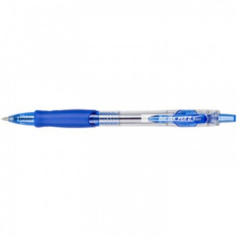 Ручка гелевая Attache синий, автомат. 0,5мм, резин. манжетка