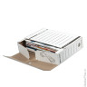 Накопитель документов, лоток-коробка BRAUBERG, 75 мм, белый, до 700 л., 121485