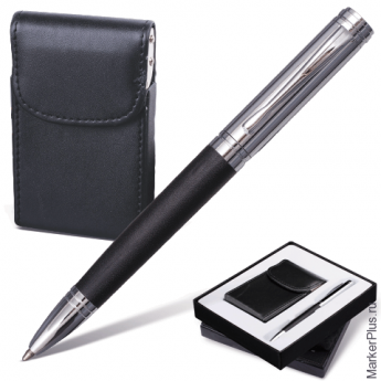 Набор GALANT "Prestige Collection": ручка, визитница, черный, подарочная коробка, 141371