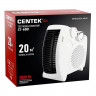 Тепловентилятор CENTEK CT-6001, 2000 Вт, 3 режима работы, 2 рабочих положения, белый Тепловентилятор CENTEK CT-6001, 2000 Вт, 3 режима работы, 2 рабочих положения, белый