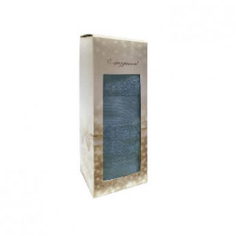 Полотенце махровое Конфетти 50х90 в коробке, синий (ниагара)