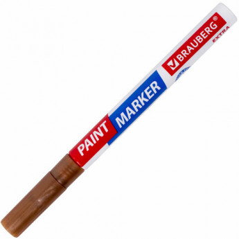 Маркер-краска лаковый EXTRA (paint marker) 2 мм, МЕДНЫЙ, УСИЛЕННАЯ НИТРО-ОСНОВА, BRAUBERG, 151976
