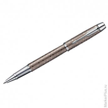 Ручка-роллер "IM Premium Brown Shadow CT", черная, 0,8мм, подар.уп.