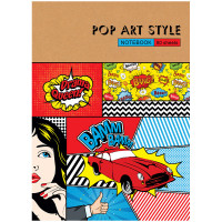 Бизнес-блокнот А4 80л. BG 'POP art', глянцевая ламинация