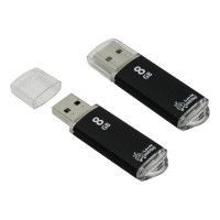 Накопитель Smartbuy V-Cut, 8Gb, USB 2.0, чер, SB8GBVC-K