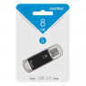 Накопитель Smartbuy V-Cut, 8Gb, USB 2.0, чер, SB8GBVC-K