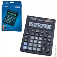 Калькулятор CITIZEN настольный SDC-554S, 14 разрядов, двойное питание, 199x153 мм