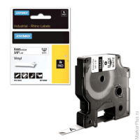 Картридж для принтеров этикеток DYMO Rhino, 9 мм х 1,5 м, термоусадочная трубка, черный шрифт, желта