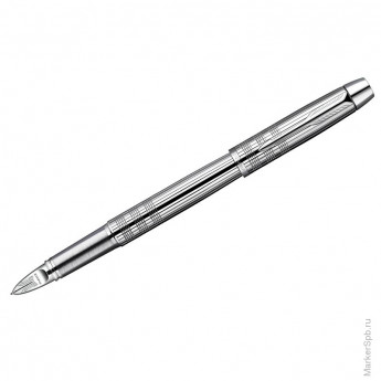 Ручка Пятый пишущий узел "IM Premium Shiny Chrome Metal Chiselled CT" черная, 0,8мм, подар. уп.