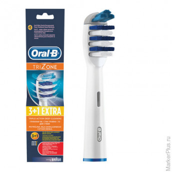 Насадки для электрической зубной щетки ORAL-B (Орал-би) TriZone EB30, комплект 4 шт.