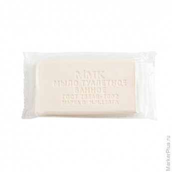 Мыло туалетное Банное в прозрачной обертке флоупак 100гр. МКТУ0421