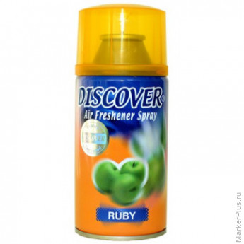 Баллон сменный для автоосвежителя DISCOVER Ruby(Яблоко) 320 мл. спрей Баллон сменный для автоосвежителя DISCOVER Ruby(Яблоко) 320 мл. спрей