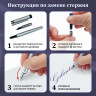 Ручка перьевая GALANT Versus, корпус золотистый, ежедневник недатированный А5 черный, пакет, 880906