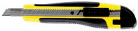 Нож канцелярский 9 мм "Comfort", auto-lock, металл/направляющие, мягкие вставки, европодвес, Ассорти ассорти