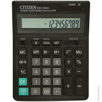 Калькулятор настольный Citizen SDC-664S, 16 разр., двойное питание, 153*199*31мм, черный