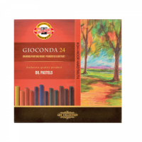 Пастель художественная KOH-I-NOOR "Gioconda", 24 цвета, масляная, круглое сечение, картонная коробка