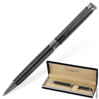 Ручка подарочная шариковая GALANT 'Olympic Chrome', корпус хром с черным, хромированные детали, пишущий узел 0,7 мм, синяя, 140614