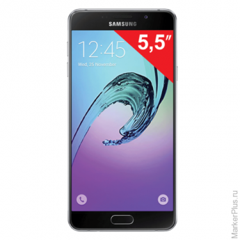 Смартфон SAMSUNG Galaxy A7, 2 SIM, 5,5", 4G (LTE), 5/13 Мп, 16 Гб, microSD, черный, металл и стекло, SM-A710FZKDSER