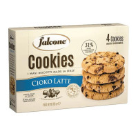 Печенье Falcone Cookies сахарное с молочным шоколадом, 200г