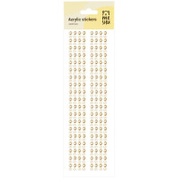 Наклейки акриловые MESHU 'Gold line', 25*7,8см, 5 шт/в уп
