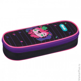 Пенал корпусный 1 отделение, 220*90*45 Först "Pink tiger", полиэстер Пенал корпусный 1 отделение, 220*90*45 Först "Pink tiger", полиэстер