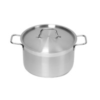 Кастрюля 5л нерж.тройное дно d=235 h=130,с кр.,серияSatin LUXSTAHL кт3156