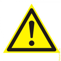 Знак предупреждающий "Внимание. Опасность (прочие опасности)", треугольник, 200х200х200 мм, 610009/W