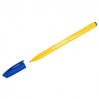 Ручка шариковая Luxor 'InkGlide 100 Icy' синяя, 0,7мм, трехгран., оранжевый корпус, 50 шт/в уп