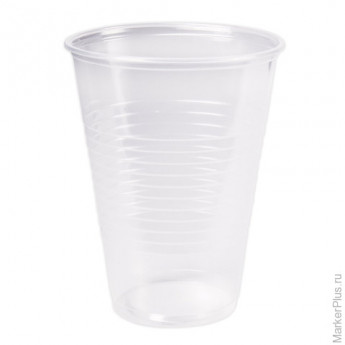 Одноразовый стакан, 200 мл, 1шт., полипропилен (ПП), прозрачный, для холодного/горячего, СТИРОЛПЛАСТ, С.200.70.01