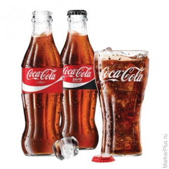 Напиток газированный COCA-COLA (Кока-кола), 0,25 л, стеклянная бутылка, 428914