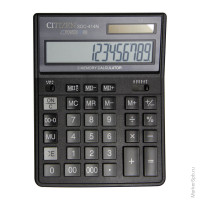 Калькулятор настольный Citizen SDC-414N, 14 разр., двойное питание, 158*204*31мм, черный