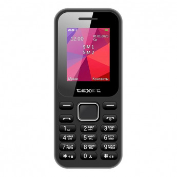 Мобильный телефон teXet TM-122 цвет черный