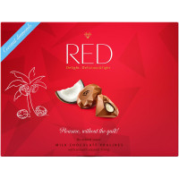 Конфеты Red из молочного шоколада с кокосовой начинкой, 132г