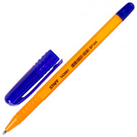 Ручка шариковая STAFF, шестигранная, оранжевый корпус, узел 1 мм, линия 0,5 мм, синяя, BP104