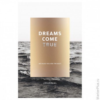 Ежедневник недатированный A5, 136л., 7БЦ, MESHU "Dreams come true", тон. блок, тиснение фольгой, кругление углов, закладка-ляссе