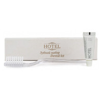 Зубной набор КОМПЛЕКТ 300шт, HOTEL, (зубная щётка + зубная паста 4 г) картон.
