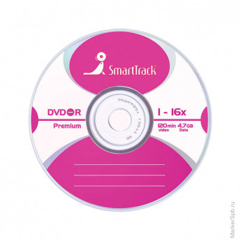 Диск DVD-R 4.7Gb Smart Track 16x Slim