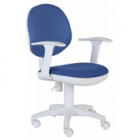 Кресло VB_Детское CH-W356AXSN/15-10 ткань синяя, пластик бел.