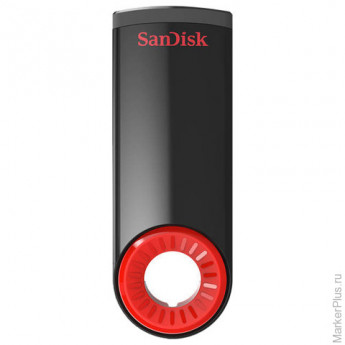 Флэш-диск 32 GB, SANDISK Cruzer Dial, USB 2.0, черно-красный, SDCZ57-032G-B35