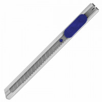 Нож канцелярский 9 мм BRAUBERG "Extra 60" металлический, автофиксатор, подвес, 237085