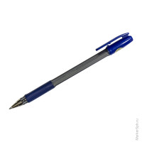 Ручка шариковая "BPS", синяя, 1мм, грип, 12 шт/в уп
