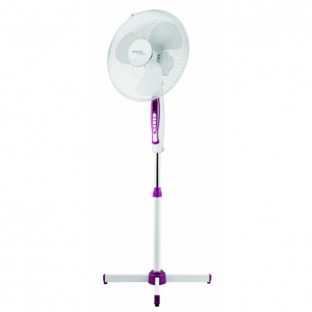 Вентилятор напольный Scarlett SC-SF111B05, фиолетовый, белый