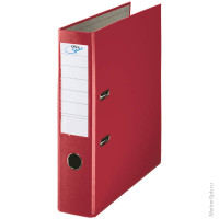 Папка-регистратор OfficeSpace 70мм, бумвинил, с карманом на корешке, бордовая