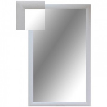 Зеркало KD_ настенное Attache 1801 БШ-1 белый шелк