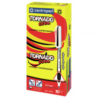 Ручка-роллер СИНЯЯ CENTROPEN "Tornado Cool", корпус ассорти, узел 0,5мм, линия 0,3мм, 4775, 3 4775 1001